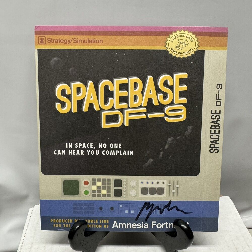 Spacebase DF-9 Double Fine Amnesia Fortnight Developer Signed Slipcase Rare